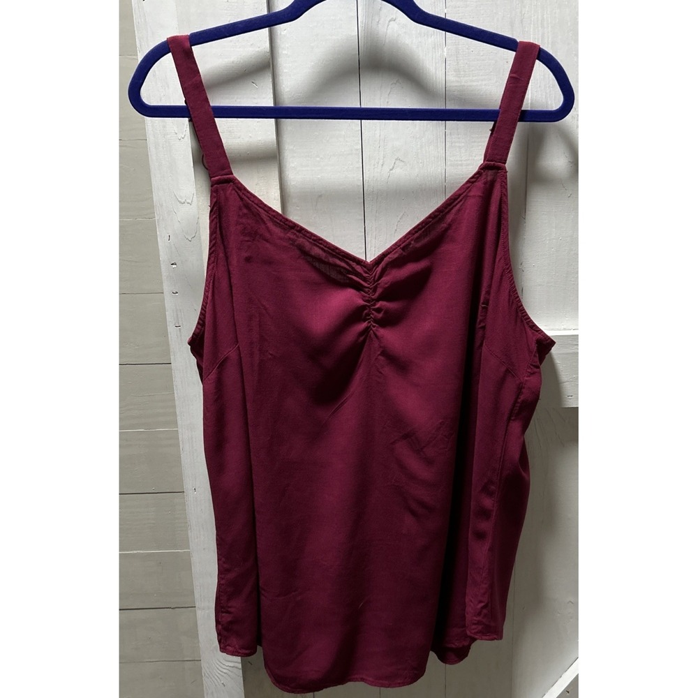 Torrid Tank Top Women's Size 2 (US Size18/20-2X) Adjustable Straps Deep Red
